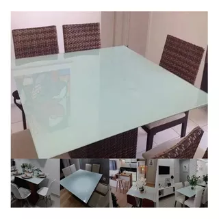 Adesivo Para Laquear Mesa E Vidro Branco 100x100cm (1m²)