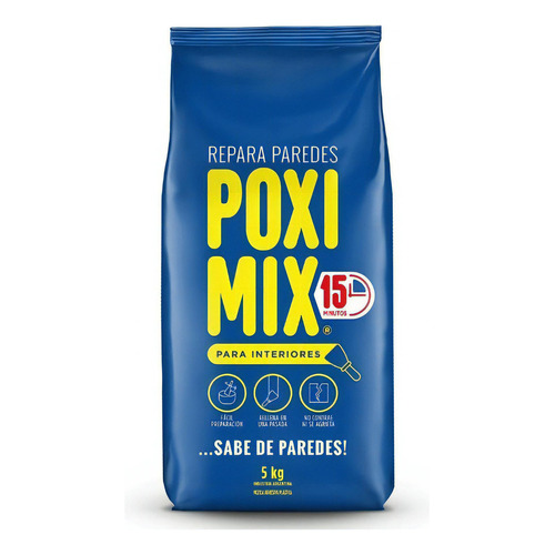 Poximix® - Mezcla Adhesiva A Base De Yeso De Interior - 5 Kg
