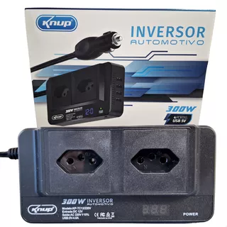 Inversor De Tensão 12v Para 220v 300w Usb Automotivo Veiculo