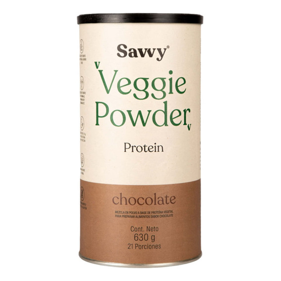 Proteina Savvy Veggie Power Chocolate X 630g