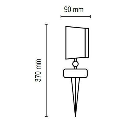 Farol Estaca Exterior D312 Ar111 Aluminio Piso Apto Led Del