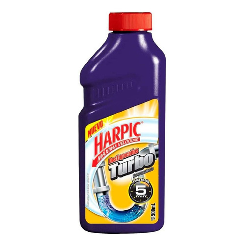 Destapacaños Líquido Harpic Destop Turbo 500ml