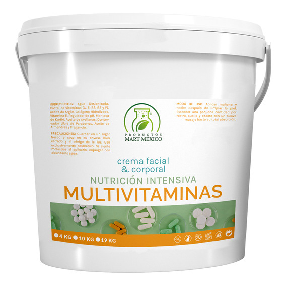 Crema Corporal Nutrición Intensiva Multivitaminas 19 Kilos