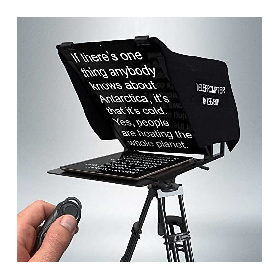 Teleprompter Compatible Con iPad iPhone Android Leeventi 