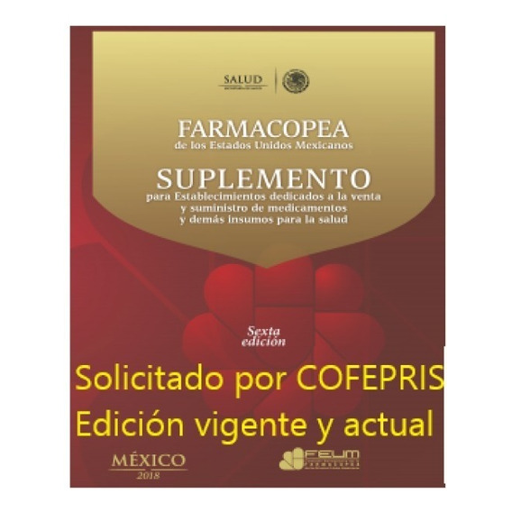 Suplemento De  Feum Para Farmacia Y Almacén. Farmacopea 