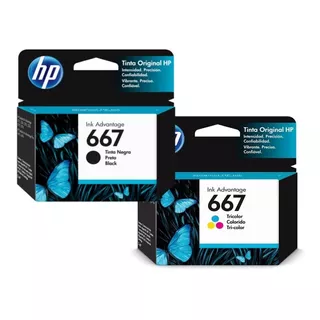 Cartuchos Hp 667 Original Deskjet 1216 2338 2775 2776 Backup