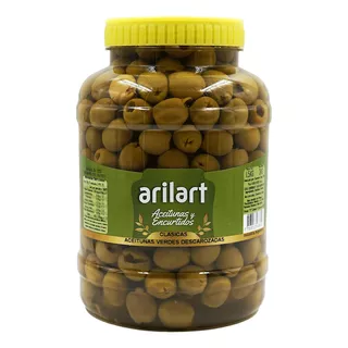 Aceitunas Verdes Sin Carozo Descarozada Nº0 X 1,5 Kg Arilart