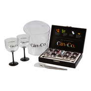 Kit Gin 8 Especiarias + Balde + 02 Taças + Kit Canudo Inox