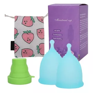 Kit De 2 Copas Menstruales + 1 Vaso Esterilizador