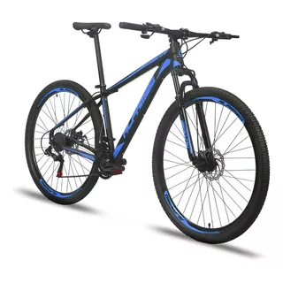 Mountain Bike Alfameq Atx Aro 29 21 21v Freios De Disco Mecânico Câmbios Indexado Mtb Cor Preto/azul