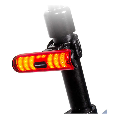 Luz Trasera Momodesign Led 180 Lm Para Bicicleta Recargable Color Rojo