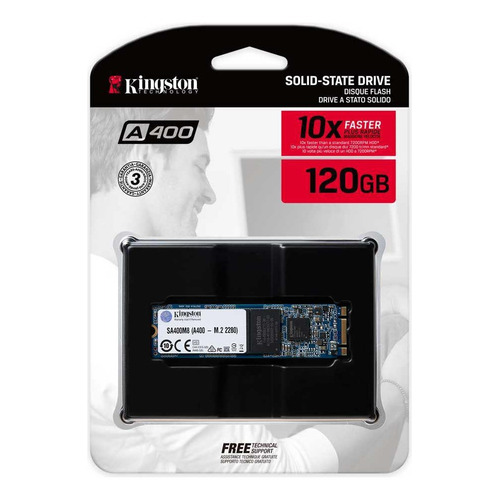 Disco sólido SSD interno Kingston SA400M8/120G 120GB