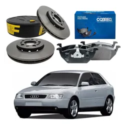  Kit Disco Pastilha Dianteiro Audi A3 1.6 1999 A 2007