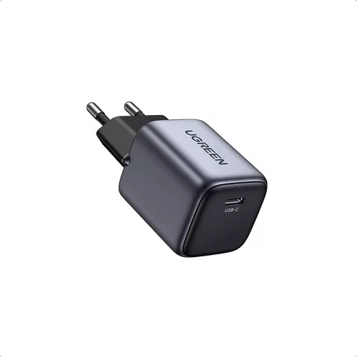 CARGADOR RÁPIDO USB C GAN 65W COLOR NEGRO