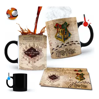  Taza Mágica Para Café Harry Potter Mapa Del Merodeador