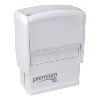 Carimbo Premium 20  Tinta Preto Exterior Branco