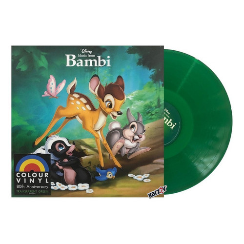 Bambi 80 Anniversary Disney Soundtrack Lp Vinyl / Verde