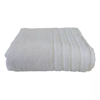 Toalha De Banho Hotel Gigante Premium Luxo 600gr M² 80x150cm Cor Branco Liso