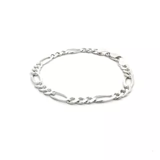 Esclava Pulsera Figaro Plata .925 Hombre Agálea 