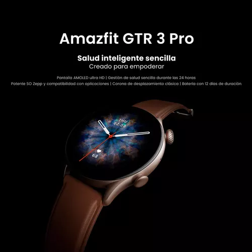 Amazfit GTR 3 Reloj Smartwatch Negro