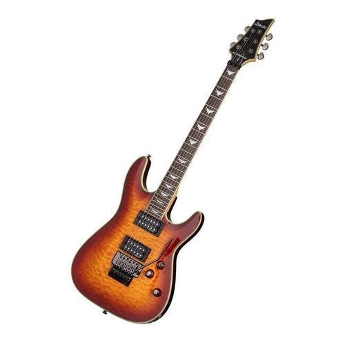 Guitarra eléctrica Schecter Omen Extreme-FR de caoba vintage sunburst brillante con diapasón de palo de rosa