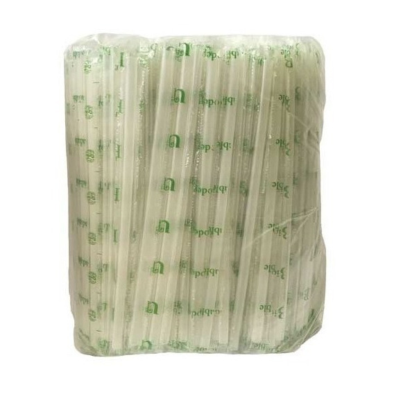 Popote Biodegradable 21 Cms Estuchado Uralva C/2000 Piezas