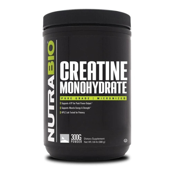 Creatine Monohydrate Nutrabio 300 Grs- 60 Serv +
