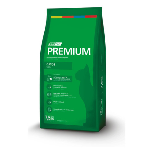 Alimento Vitalcan Premium premium gato para gato adulto sabor mix en bolsa de 7.5kg