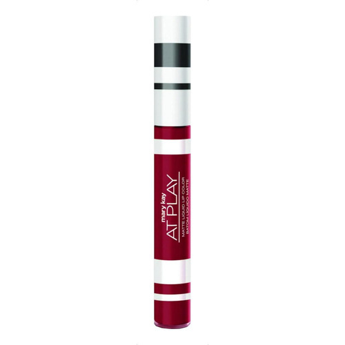 Labial Mary Kay Liquid Lipstick At Play color spicy red mate