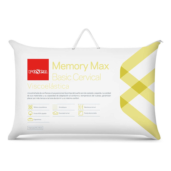 Rosen Almohada Memory Max Basic Cervical Americana 35x53 Cm