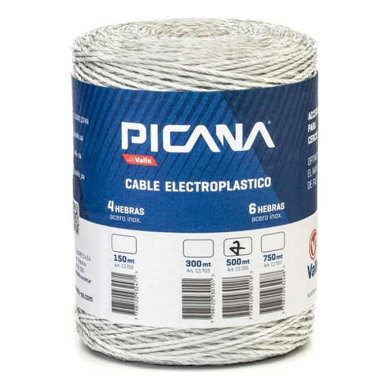 Hilo Electroplastico 6x500mts. Picana