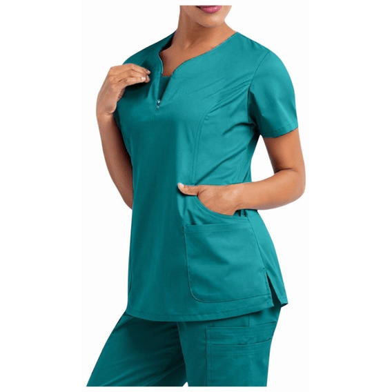 Top /polera Mujer-uniformes Clínicos Para Enfermera O Médico