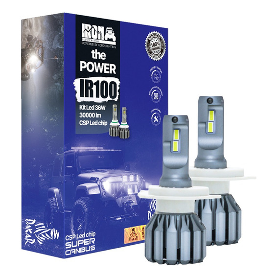 Kit Luces Iron The Power Ir100 Csp Led Chip Super Canbus