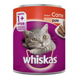 Alimento Whiskas Adultos Whiskas Gatos  para gato adulto todos los tamaños sabor paté de carne molida de res en lata de 350 g