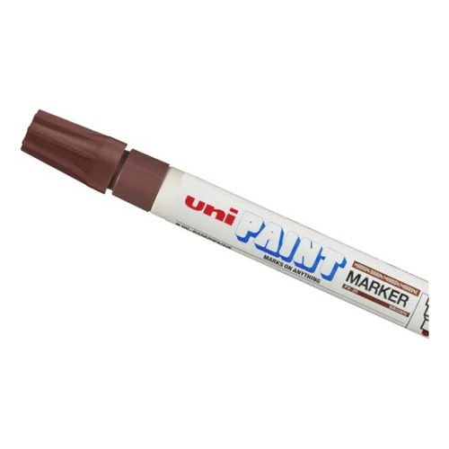 Rotulador Uni Paint Px-20, tinta marrón a base de aceite