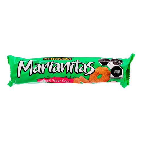 5 Pzs La Moderna Galletas Sabor Coco Marianitas 188gr