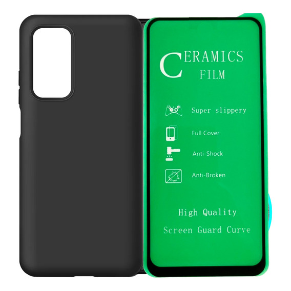 Funda Estuche Forro + Vidrio Ceramico Para Xiaomi