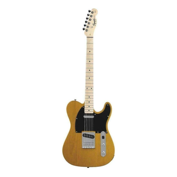 Guitarra eléctrica Squier by Fender Telecaster de álamo butterscotch blonde laca poliuretánica con diapasón de arce