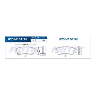 Balatas Dodge Atos 2000-2001 4l Del Fritec