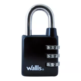 Wallis A810316 Candado Outdoor De Combinación Negro