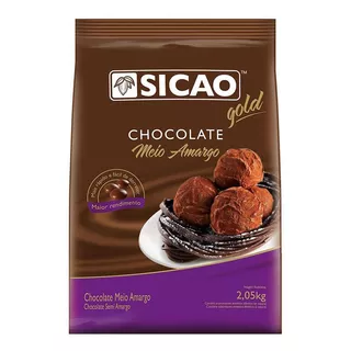 Gotas De Chocolate Meio Amargo Gold 2,05kg - Sicao -promoçao
