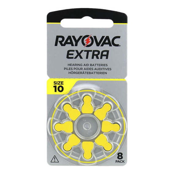 Pilas Audifono 10 Rayovac Extra Pr70 Pack X 40 Unidades Bp8