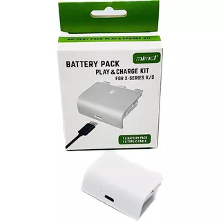 Bateria + Carregador P/ Controle Xbox One X-series X/s Bco
