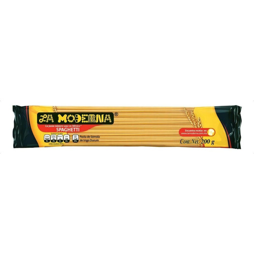 La Moderna Spaghetti Pasta De Semola De Trigo Durum 200g