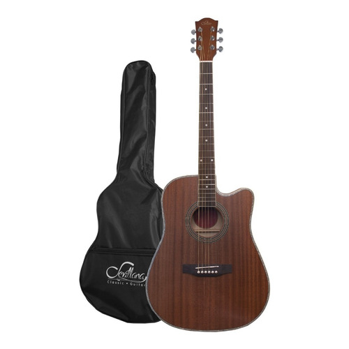 Guitarra Electro Acustico 41 C/funda Matte Sevillana