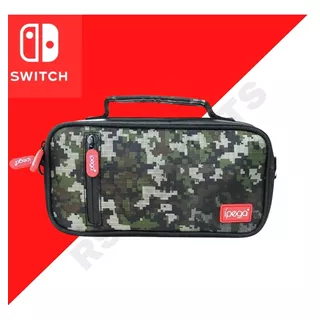 Case Jogos Switch Lite Camuflagem Bolsa Acessórios