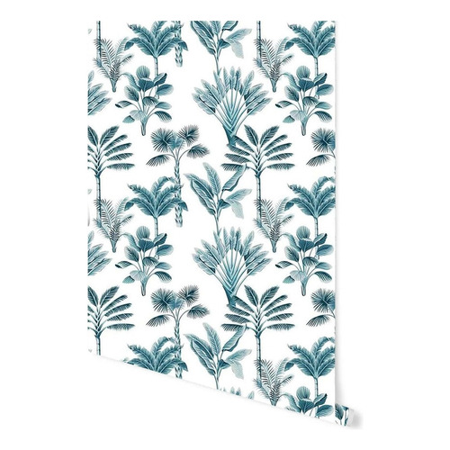 Vinil Decorativo Tapiz Mural Hojas Plantas Modern Wallpaper Color Vintage Palms