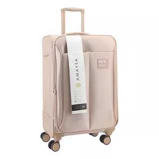 Valija Carry 20´´ Amayra Rosa Turismo Candado Fuelle Pink