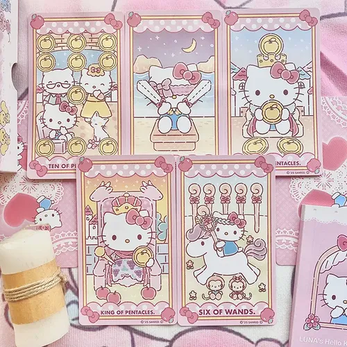 Carta De Tarô Tarot De Luna Hello Kitty .. Jch | MercadoLivre