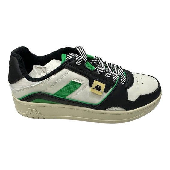 Zapatilla Urbana Kappa Authentic Kai 1 Blanco Negro Verde